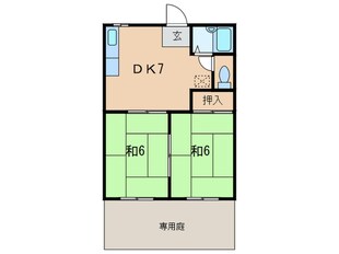 フラワーハイツ愛の物件間取画像